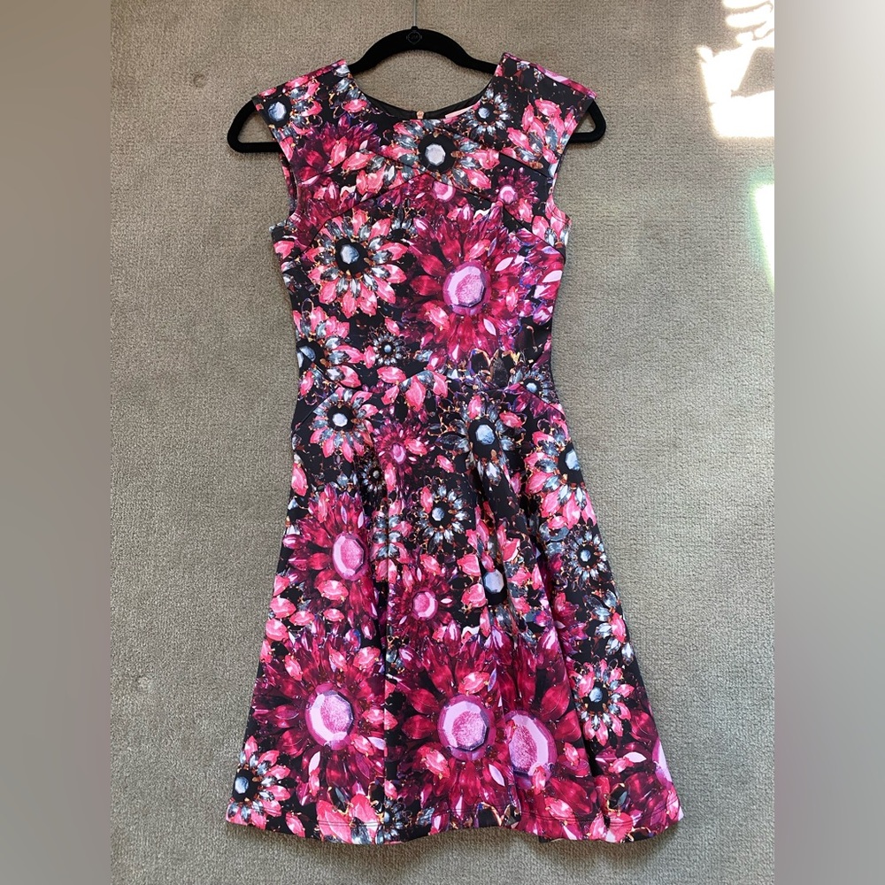 Ted Baker Jewel Print Dress 🩷🖤